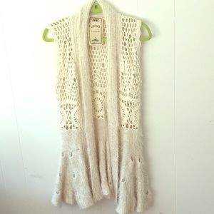 Vintage Concept Super Cozy White Vest